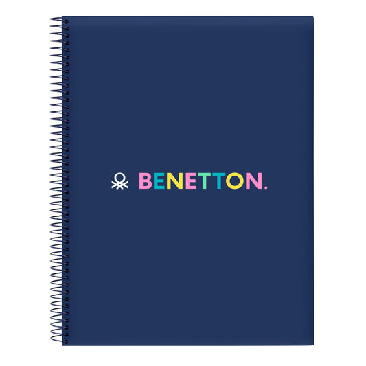 Notizbuch Benetton Cool Marineblau A4 120 Blatt