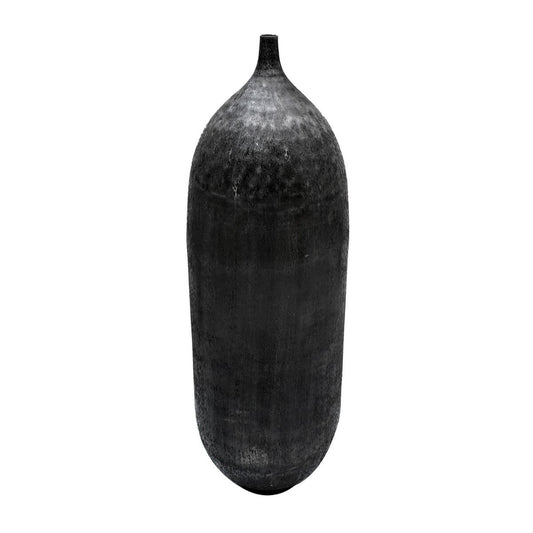 Vase Schwarz 33 x 33 x 120 cm Aluminium